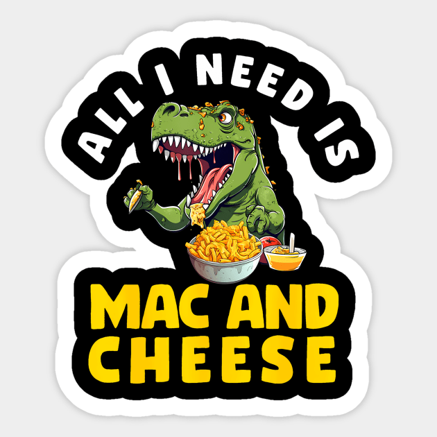 Mac n Cheese Kids Boys Girls Funny Macaroni and Cheese Sticker by vulanstore